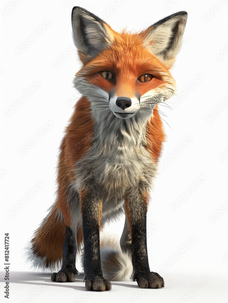 Fototapeta premium red fox vulpes 4 years old