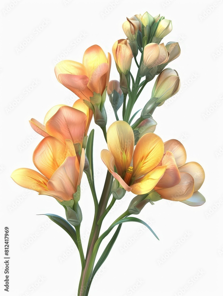 Naklejka premium bouquet of yellow tulips