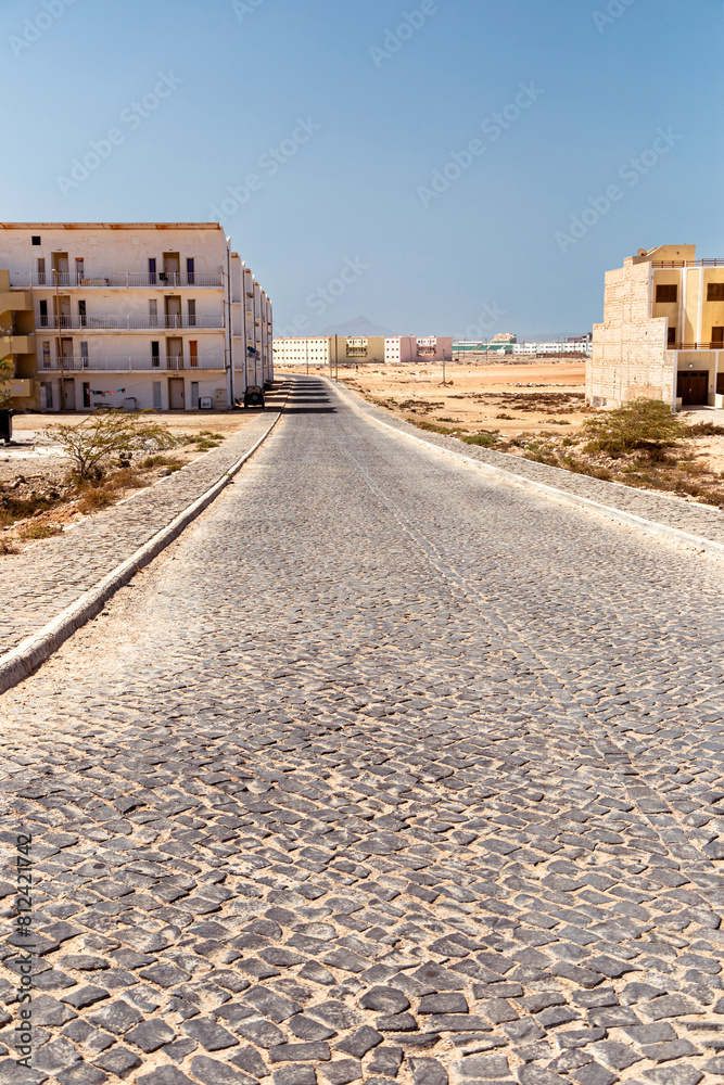 Obraz premium Outskirt of the city, Sal Rei, Boa Vista, Cape Verde