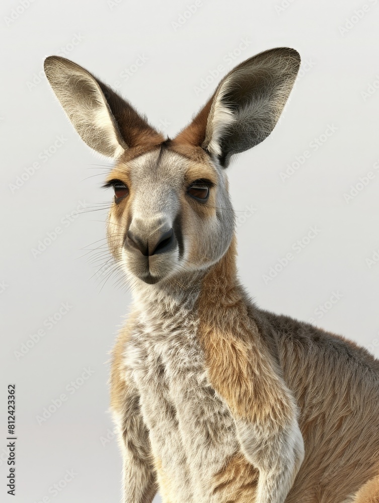 young kangaroo looking at camera young kangaroo looking at camera
