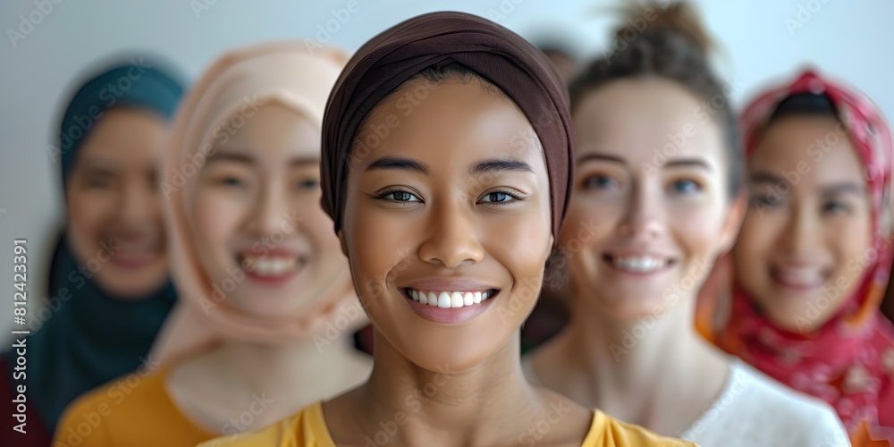 Diverse women in a magazine highlighting stories of immigrants and their contributions to society Diverse women in a magazine highlighting stories of immigrants and their contributions to society