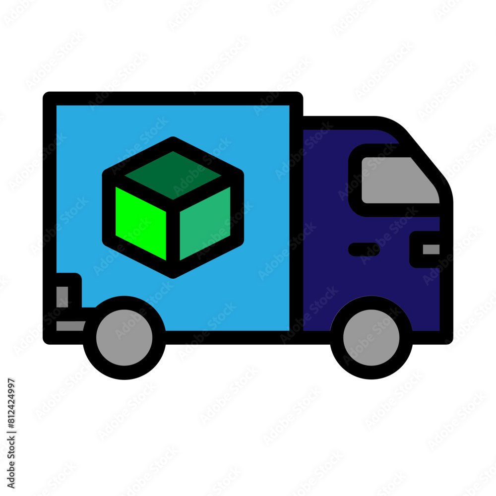 Logistics Line Filled Icon Design Logistics Line Filled Icon Design