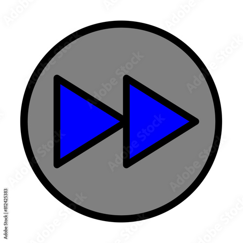 Forward Line Filled Icon Design