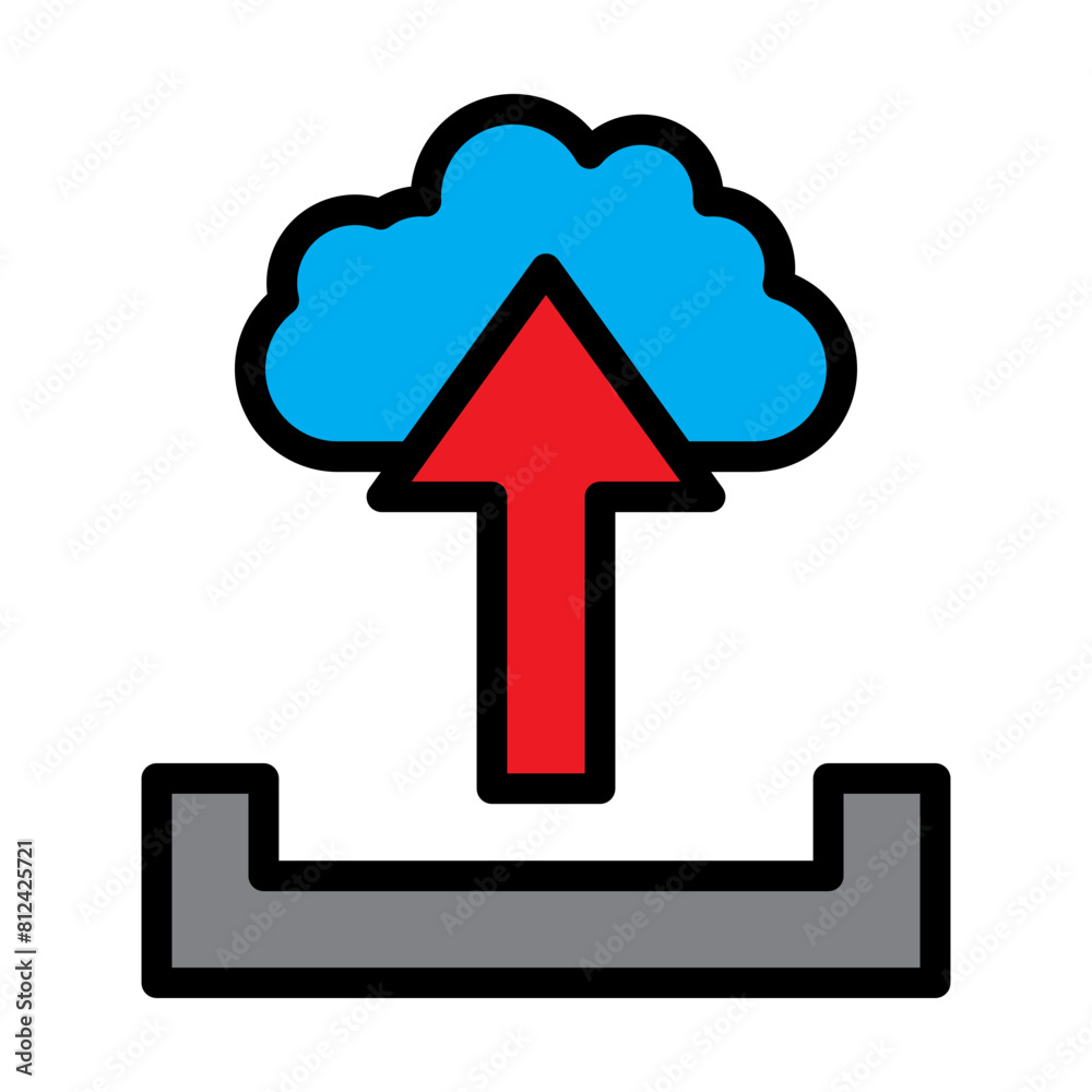 upload Filled Line Icon Design upload Filled Line Icon Design