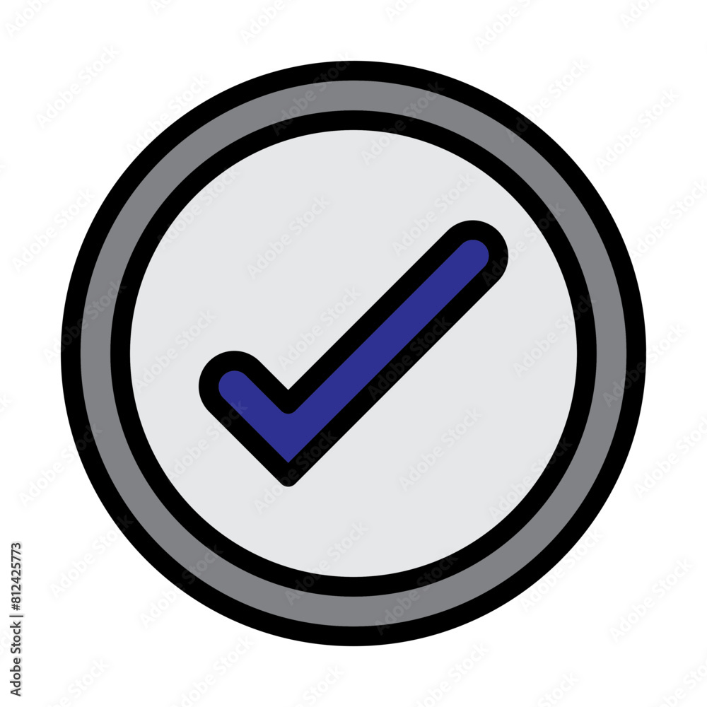 check Filled Line Icon Design check Filled Line Icon Design