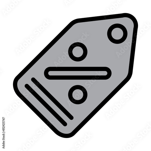 tag Filled Line Icon Design