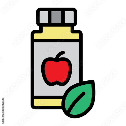 Supplements Filled Line Icon Design