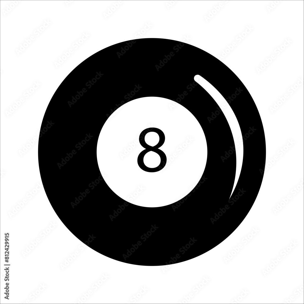 8 Ball Billards Pool Game Black 8 Ball Billards Pool Game Black