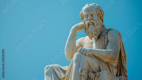Socrates statue, an ancient Greek philosopher 