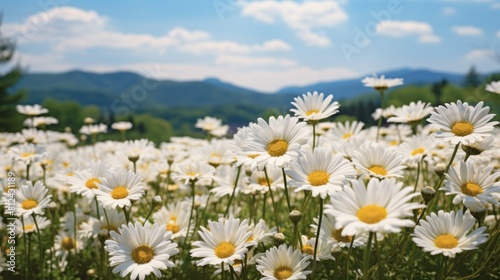 white daisy blooms in a field