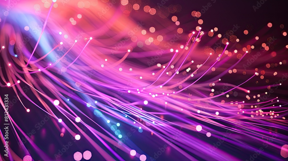 A colorful image of a purple and pink light with many small dots. The image is abstract and has a dreamy, ethereal quality to it A colorful image of a purple and pink light with many small dots. The image is abstract and has a dreamy, ethereal quality to it