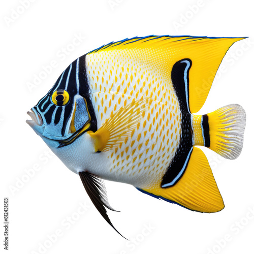 majestic and colorful emperor angelfish.