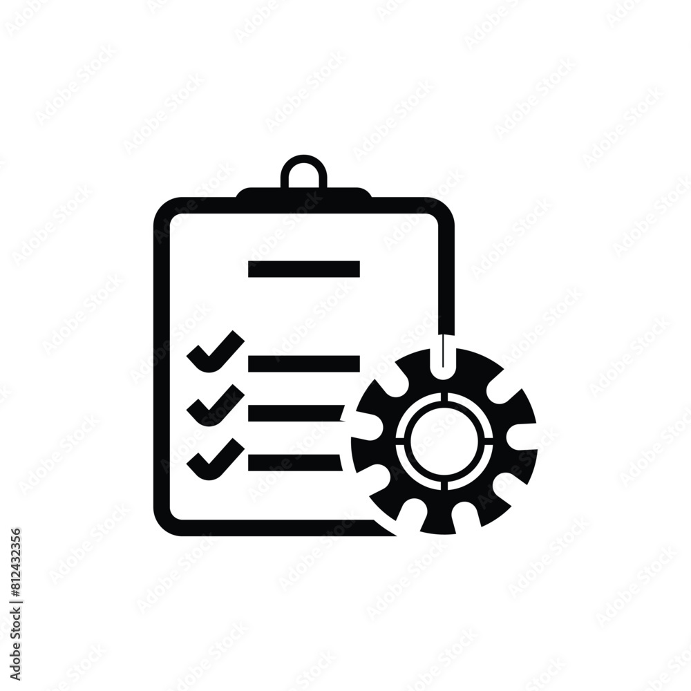 Operations management icon. Solid icon collection. Operations management icon. Solid icon collection.