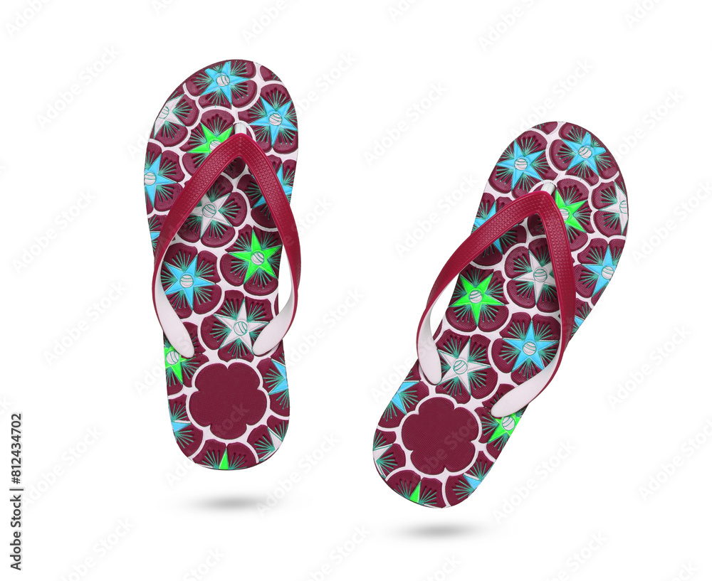 eva flip-flop or slippers isolated eva flip-flop or slippers isolated