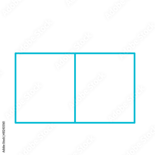 Simple accordion style data table layout template,vector