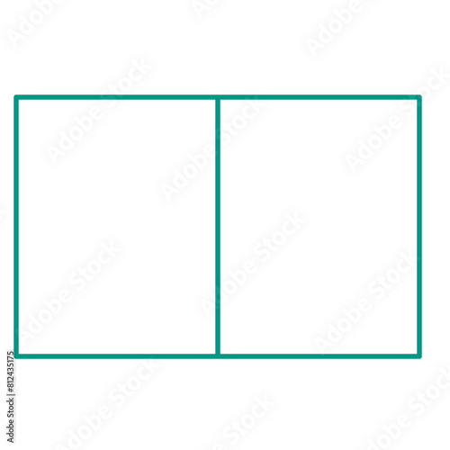 Simple accordion style data table layout template,vector