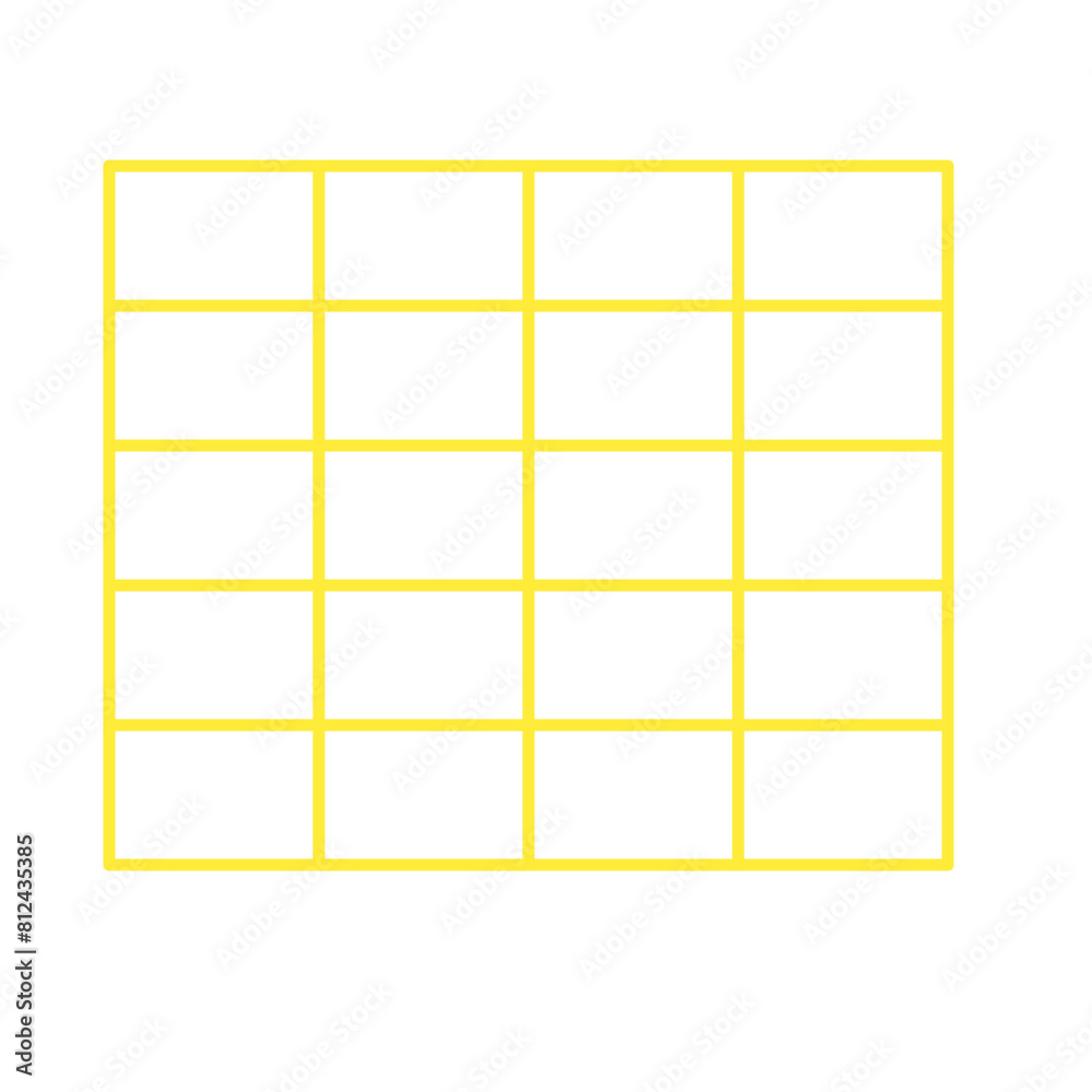 Simple accordion style data table layout template,vector