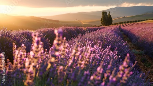 the beauty of the lavender fields road as you wander through rows of flowers, surrounded by the serene beauty and fragrant aroma of nature's bounty.