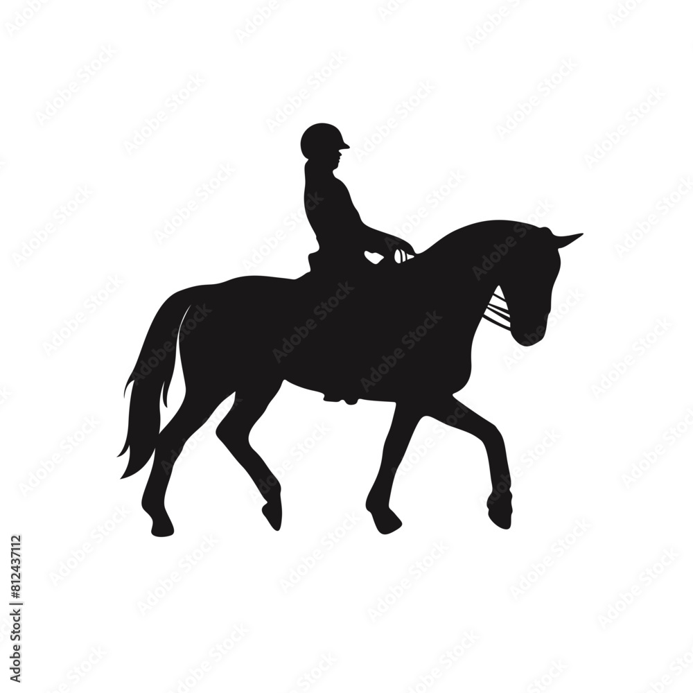 Cowboy Figure Silhouette with Lasso and Horse. Vector Illustration Cowboy Figure Silhouette with Lasso and Horse. Vector Illustration