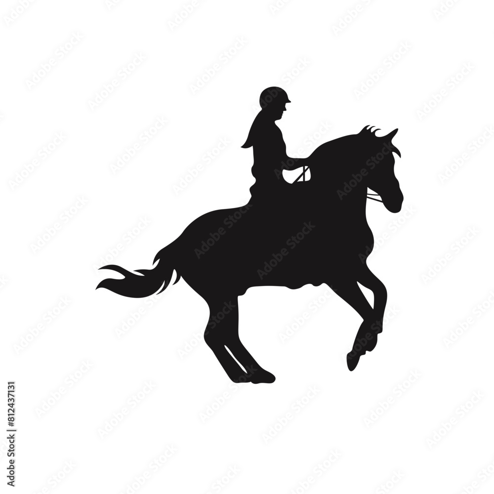 Cowboy Figure Silhouette with Lasso and Horse. Vector Illustration Cowboy Figure Silhouette with Lasso and Horse. Vector Illustration