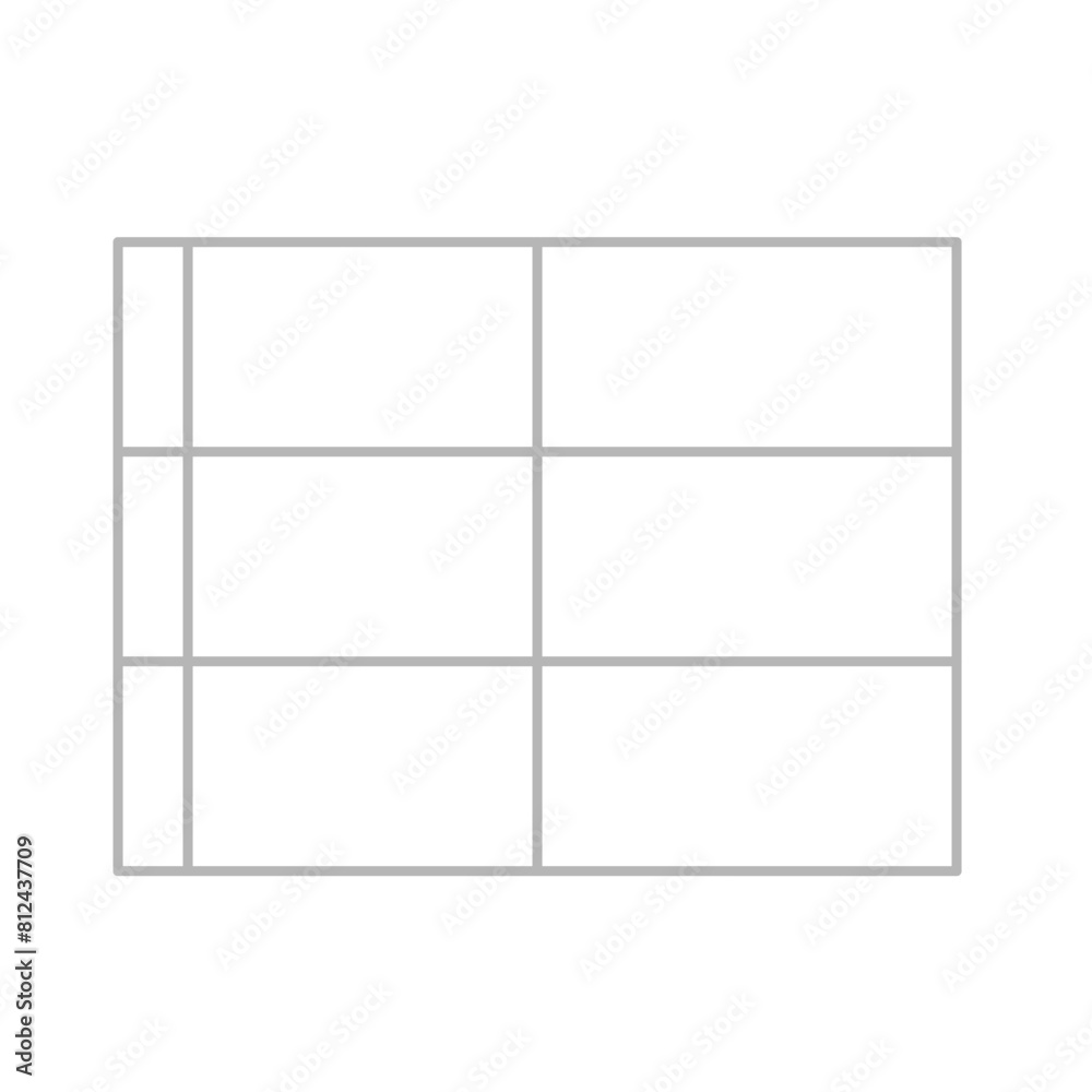 Simple stylized data table layout template Simple stylized data table layout template