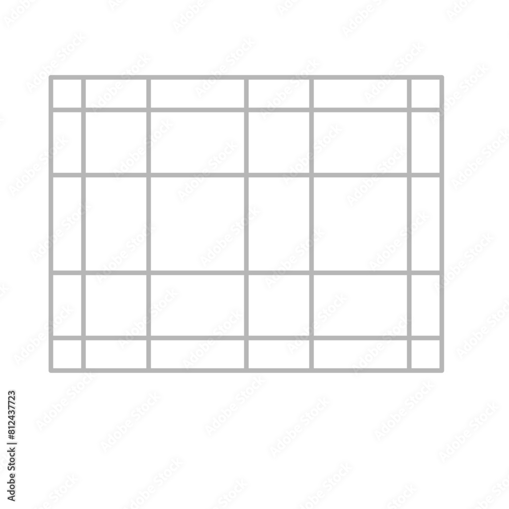 Simple stylized data table layout template Simple stylized data table layout template