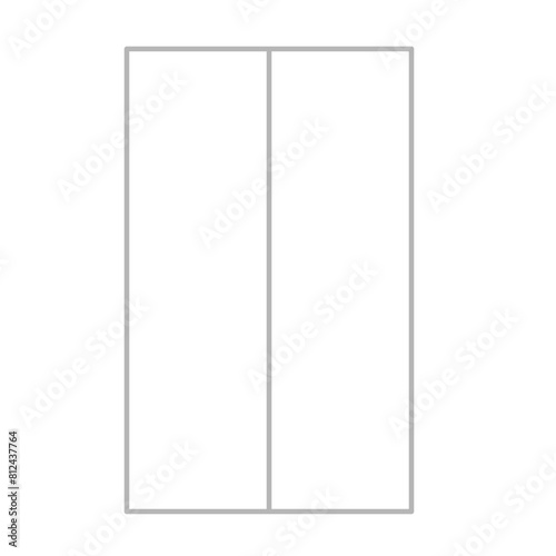 Simple stylized data table layout template