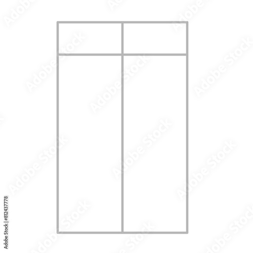 Simple stylized data table layout template