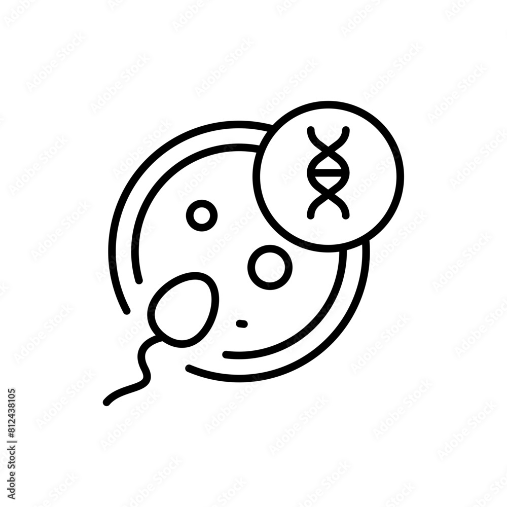 DNA test outline icons, minimalist vector illustration ,simple transparent graphic element .Isolated on white background DNA test outline icons, minimalist vector illustration ,simple transparent graphic element .Isolated on white background