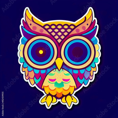 Naive illustration of an owl photo