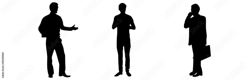 silhouette of a person , office employees