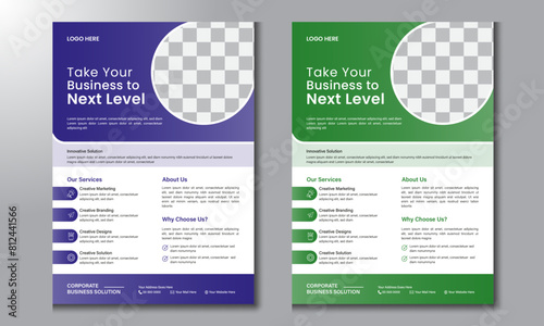 Business Flyer Design, cover modern layout, annual report, Brochure design, poster, flyer in A4 #F4