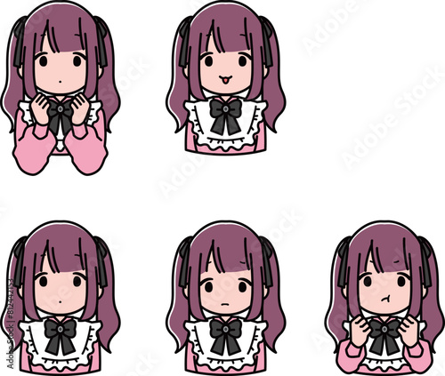 ツインテールの地雷系女の子