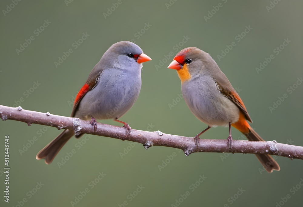Fototapeta premium Robins in Spring: A Celebration of Renewal and Song