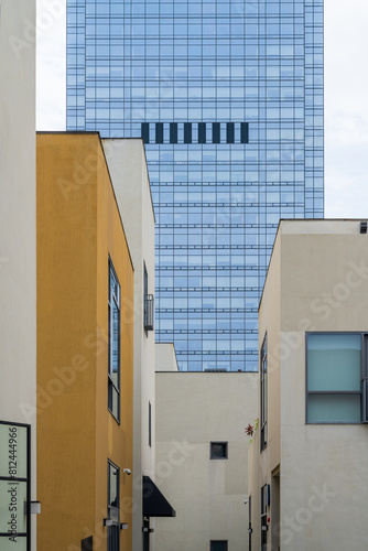 facade of modern city buildings