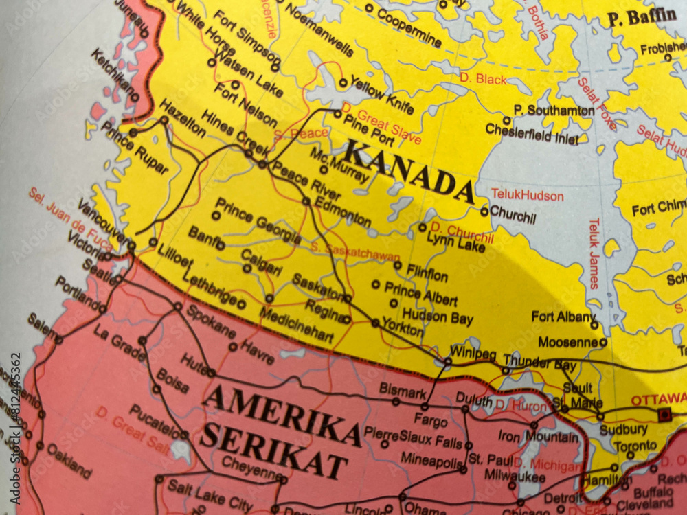 Naklejka premium maps of countries and surrounding areas