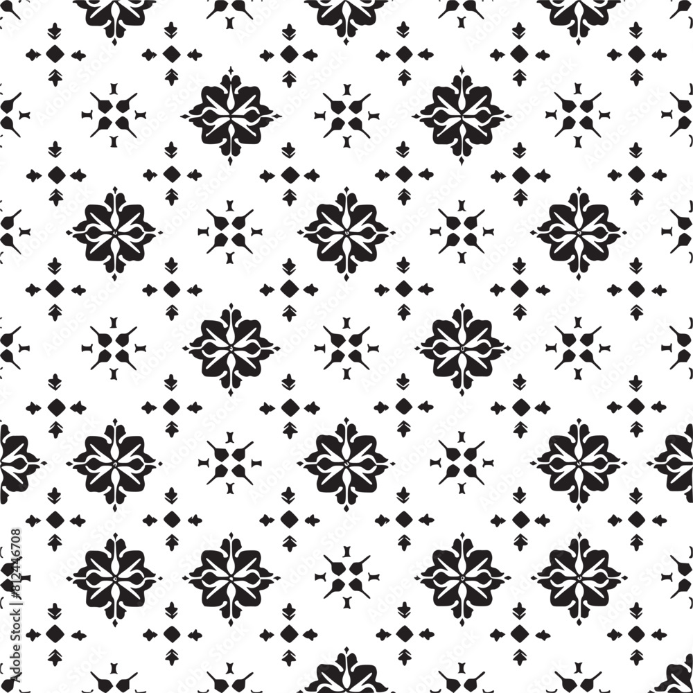 Pattern vector black and white