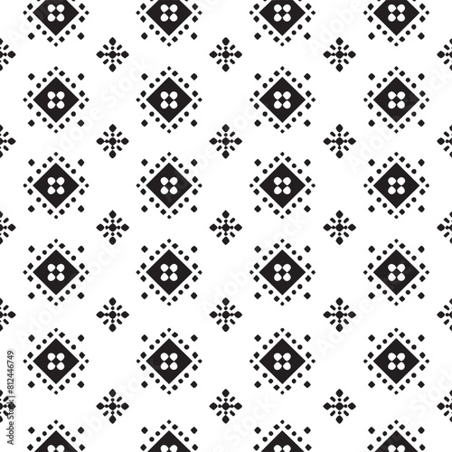 Pattern vector black and white