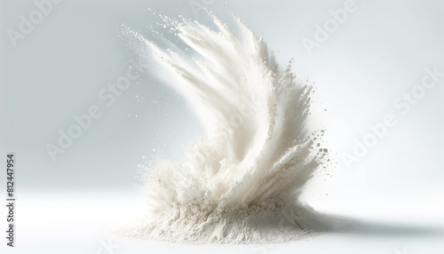 Flour splashes, cut out