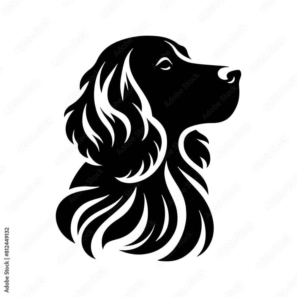 Dog Silhouette- English Springer Spaniel vector silhouette- English Springer Spaniel Illustration- Minimalist English Springer Spaniel Vector Silhouette. Dog Silhouette- English Springer Spaniel vector silhouette- English Springer Spaniel Illustration- Minimalist English Springer Spaniel Vector Silhouette.