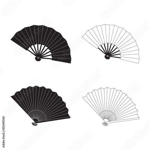 Hand fan icon