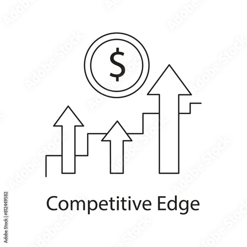 Competitive Edge icon. Vector Icon Design