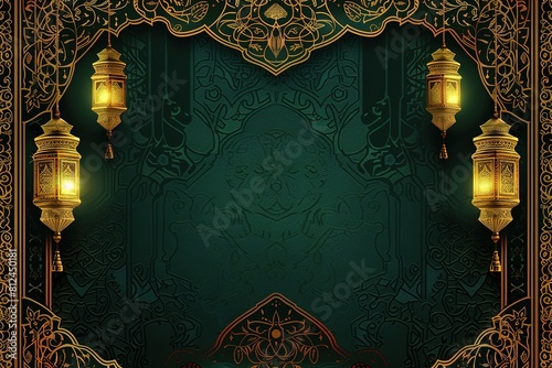 Pattern background for greeting the arrival of Ramadan day
