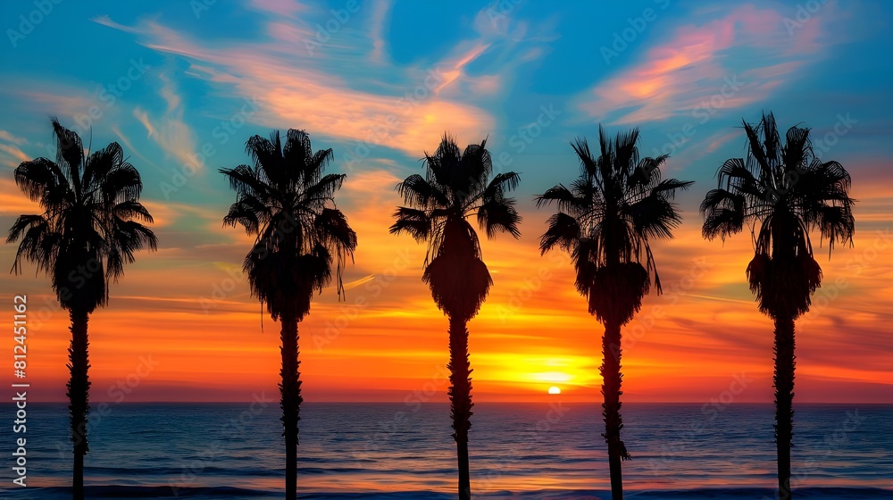Obraz premium Beautiful beach and sea landscape background
