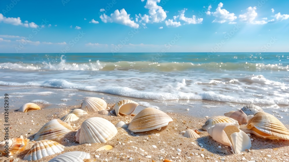 Beautiful beach and sea landscape background Beautiful beach and sea landscape background