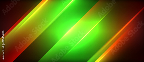a colorful background with green , red and yellow stripes on a black background . High quality