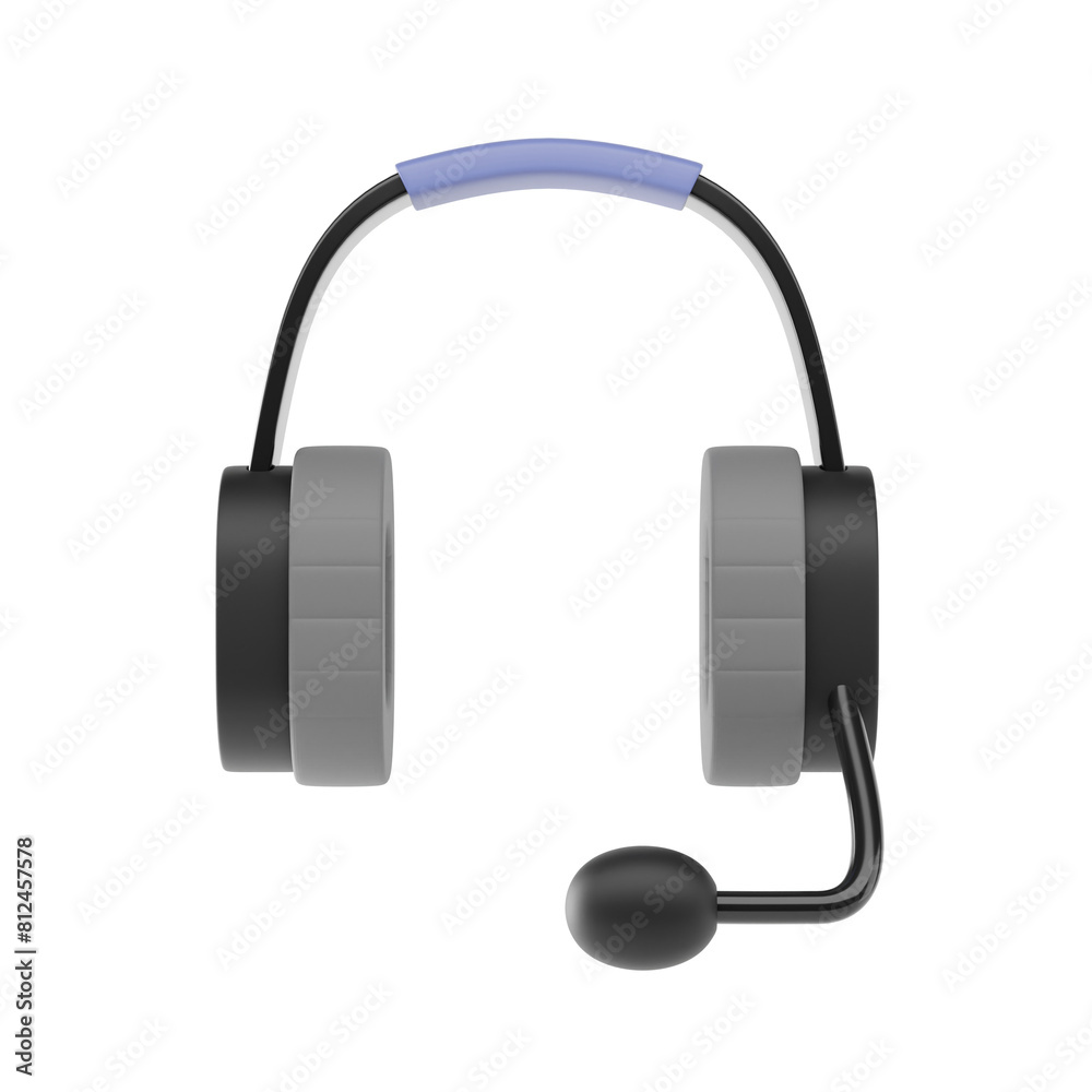 Fototapeta premium headphone 3d icon and illustration