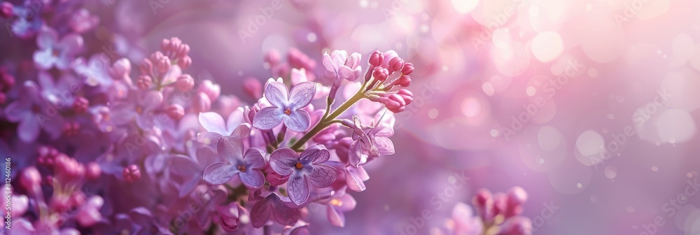 Beautiful delicate background of lilac flowers. Small lilac-colored flowers. A festive spring card. An invitation to a wedding. Beautiful delicate background of lilac flowers. Small lilac-colored flowers. A festive spring card. An invitation to a wedding.