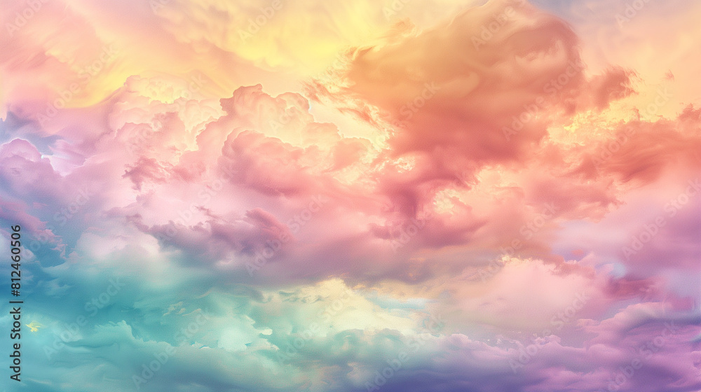 Abstract watercolor sunset sky Abstract watercolor sunset sky
