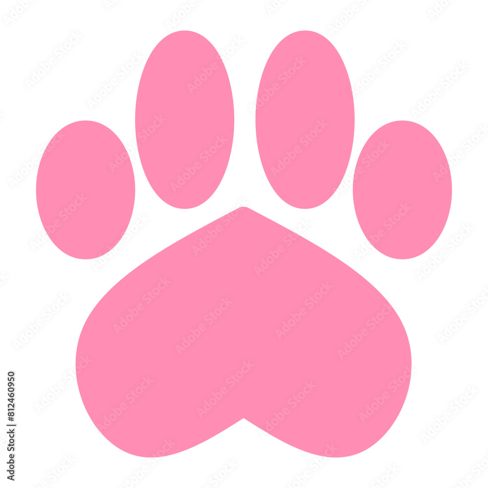 dog paw icon sign design element dog paw icon sign design element